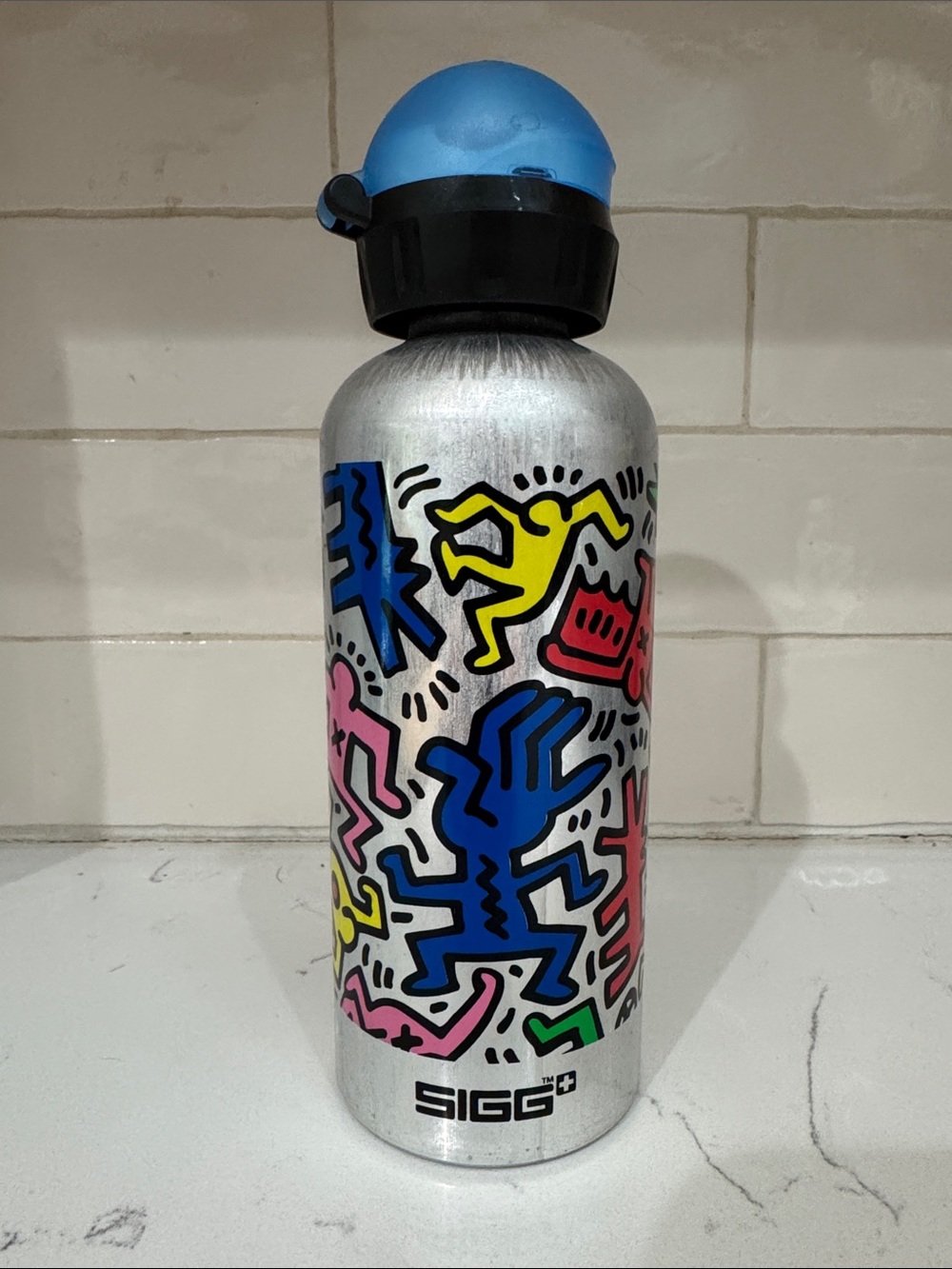 NWT Keith Haring Rave Design Sigg Water Bottle 0.6 L
